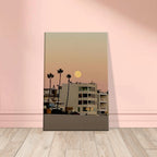 California beach wall art print by MOODY SoCal featuring a coastal scene on canvas, ideal for bedroom wall hanging decor.