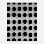 Black and white monochrome skull grid canvas wall art print from the Travel Collection Studio Edition, minimalist abstract photography.