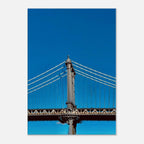 Sunny Winter Day canvas print featuring Manhattan Bridge in NYC, suitable for home decor from My Store's travel collection.