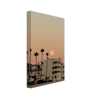 California-themed MOODY SoCal BEACH wall art print on canvas, ideal for bedroom decor, by My Store, featuring a coastal beach scene.