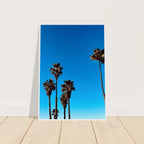 Santa Barbara Palm Tree art poster by CaliCuration, premium semi-glossy paper wooden framed California home decor, Studio Edition Spring 2026.