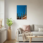 Mexico cactus family on rooftop canvas print from My Store's travel collection, featuring desert plants in vibrant outdoor scene.