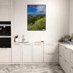 Malibu Canyon Wildflowers wooden framed poster on museum-quality matte paper wall art, California landscape print, Studio Edition