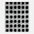 Black and white monochrome skull grid canvas wall art, minimalist abstract photography print for modern home decor.