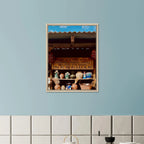 Framed canvas artwork of Oaxaca street fair scene from CaliCuration's Mexico travel collection, Studio Edition Spring 2026.