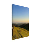 California canvas wall art featuring a Central Coast sunset, print material with vibrant colors and scenic coastal imagery.