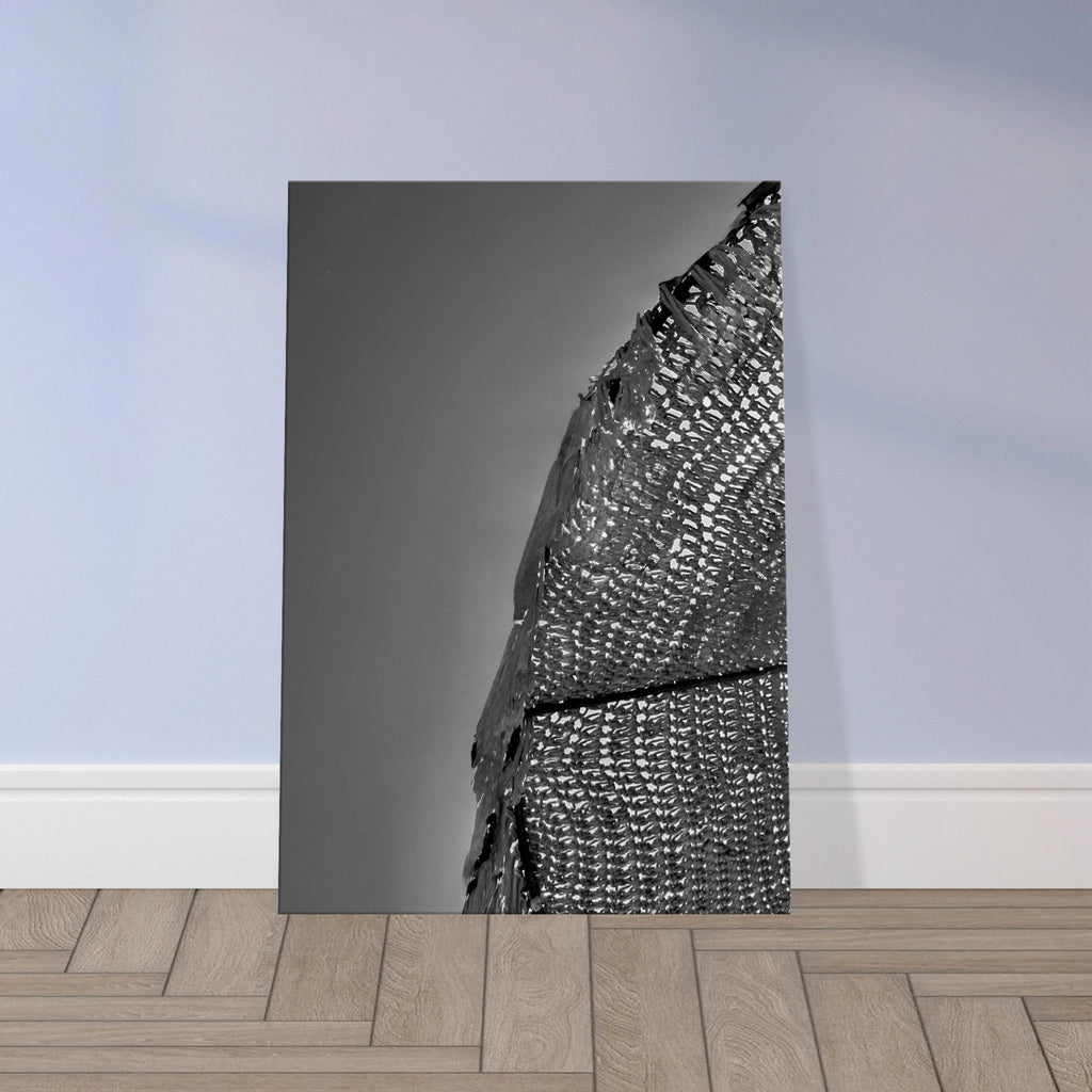 Minimalist black and white abstract canvas wall art from the Architectural Light Study travel collection, Studio Edition Spring 2026.