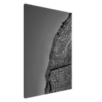 Minimalist black and white abstract canvas wall art from the Architectural Light Study travel collection, studio edition.