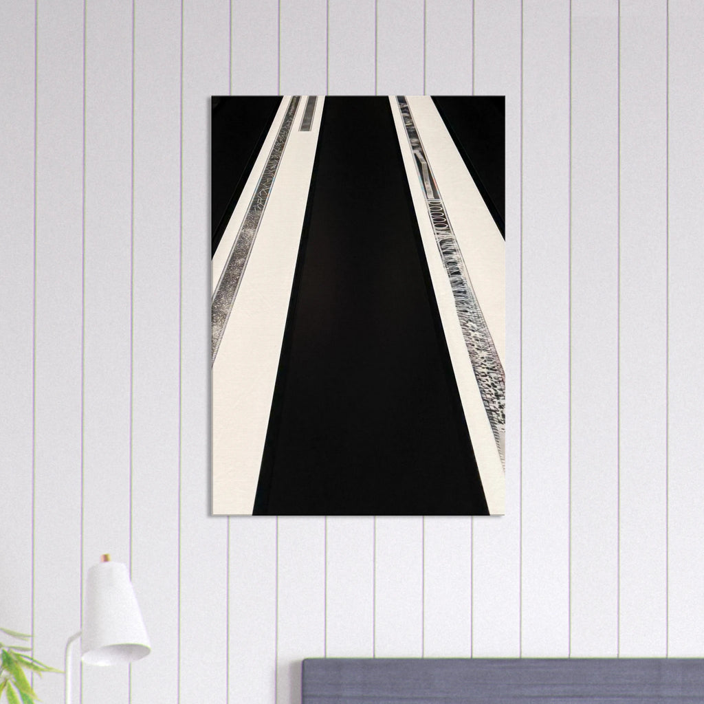 Abstract travel-themed canvas print from the Spring 26 collection, studio edition, showcasing vibrant colors and modern design.