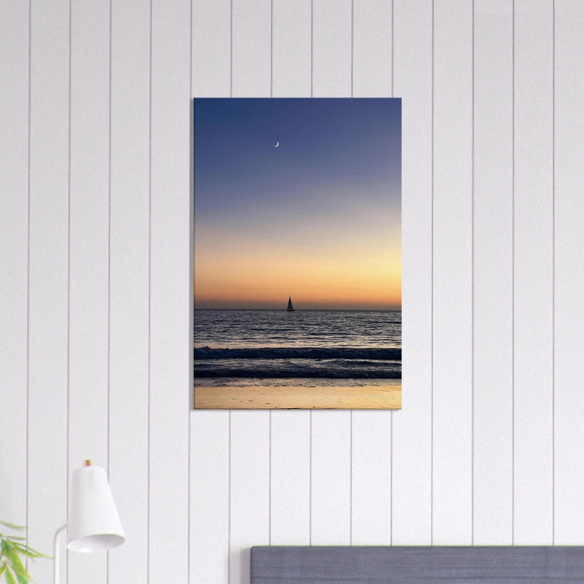 SoCal Fall Sunset canvas print by My Store featuring a vibrant sunset scene with warm autumn tones and artistic California scenery.