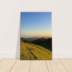 California canvas wall art depicting a Central Coast sunset, featuring vibrant colors and scenic coastal landscape.