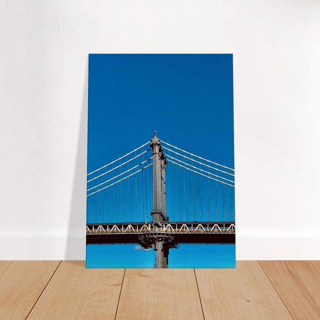 Sunny Winter Day canvas print featuring Manhattan Bridge in NYC, part of the Studio Edition travel collection.