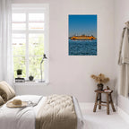 CaliCuration NYC Skyline canvas print featuring the iconic Staten Island Ferry in a travel collection studio edition.