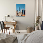 NYC skyline canvas print featuring the World Trade Center and Staten Island Ferry, part of the Studio Edition travel collection.