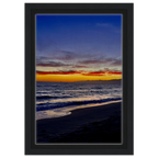 Venice Beach Sunset wall art print by CaliCuration featuring California framed canvas with vibrant sunset scene.