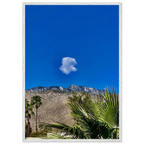 Palm Springs Cloud mounted wooden framed poster featuring California landscape art, spring 2026 studio edition home decor art print