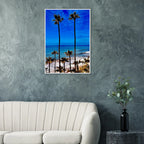 Malibu Palm Tree Family framed art print by CaliCuration, California-themed spring 2026 studio edition on high-quality print material.