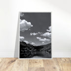 Black and white mounted framed poster of a German river view from the Studio Edition Spring 2026 travel collection.