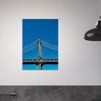 Sunny Winter Day canvas print featuring the Manhattan Bridge in NYC, perfect for home decor from the Studio Edition Travel Collection.