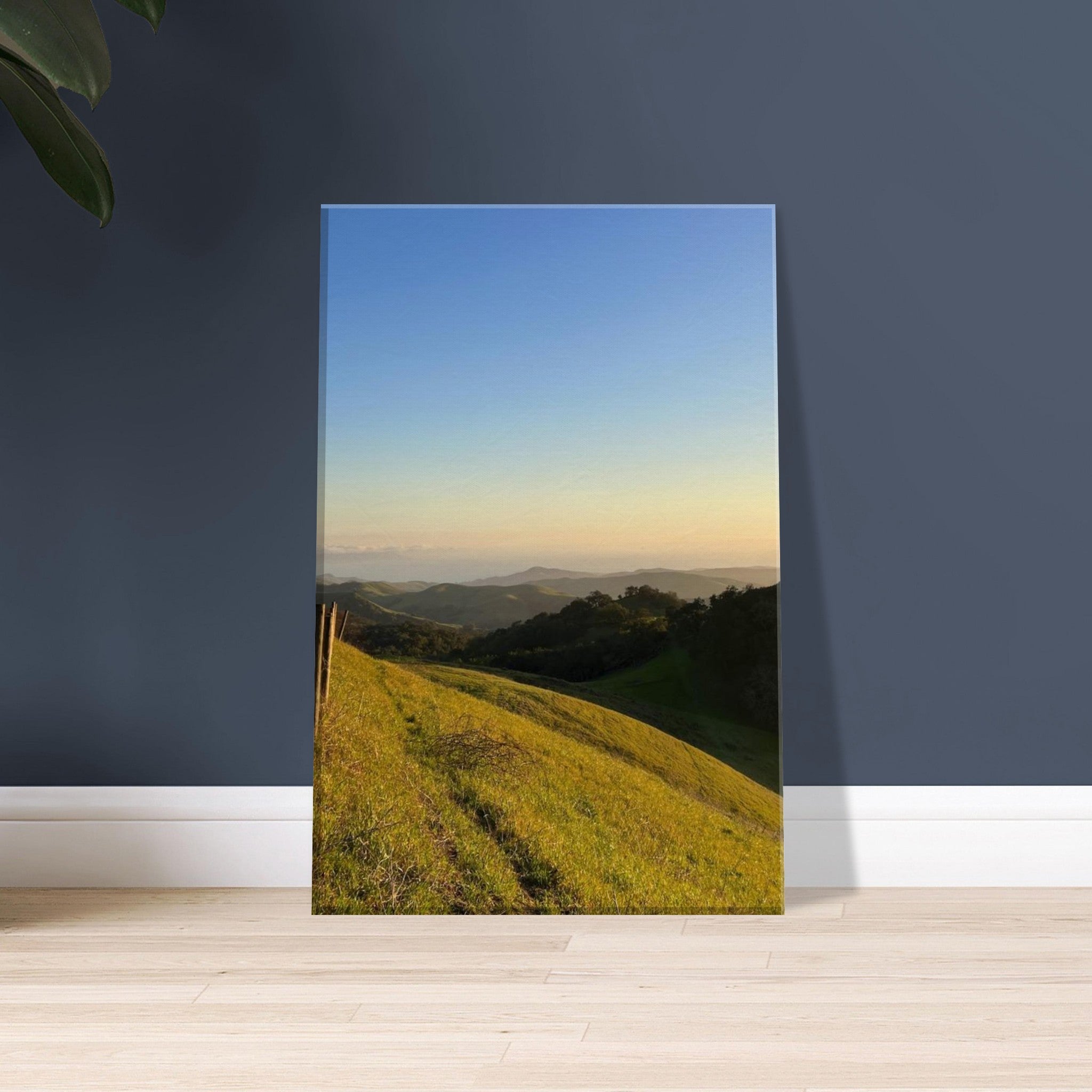 California canvas wall art print of a Central Coast sunset, featuring vibrant colors and scenic coastal landscape.