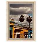 Framed canvas print of two palm trees in Oaxaca, Mexico, from CaliCuration's Mexico Travel Collection, Spring 2026 edition.