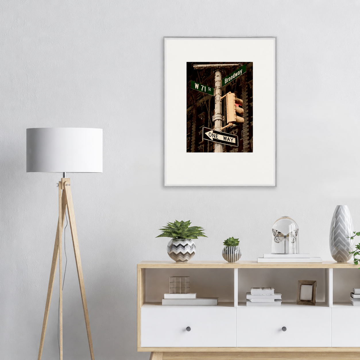 NYC Street Signs Framed Poster | New York Urban Wall Art