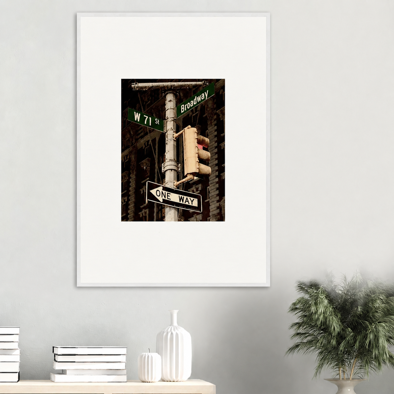 NYC Street Signs Framed Poster | New York Urban Wall Art