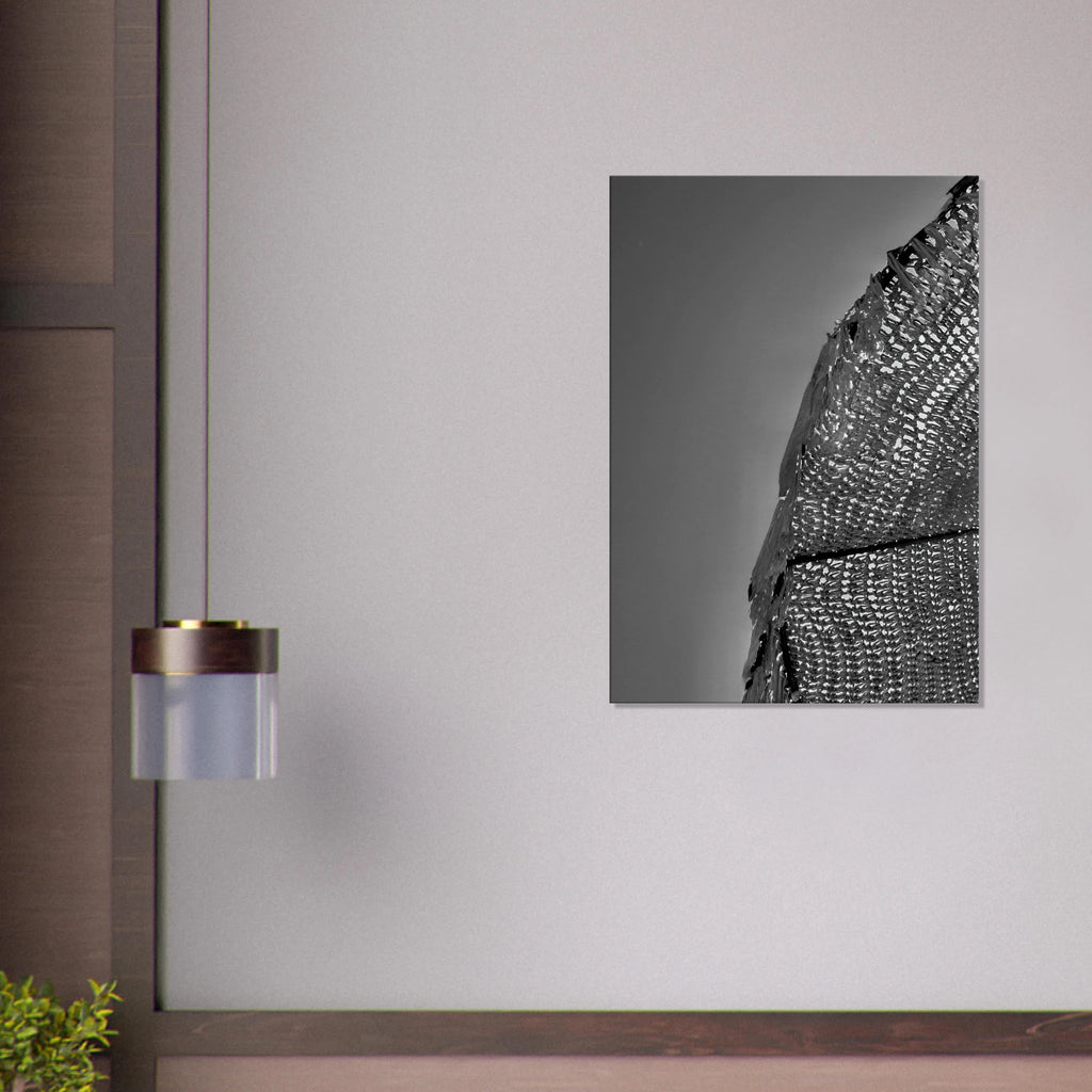 Minimalist black and white abstract canvas wall art print from My Store's Architectural Light Study Travel Collection, Spring 2026.