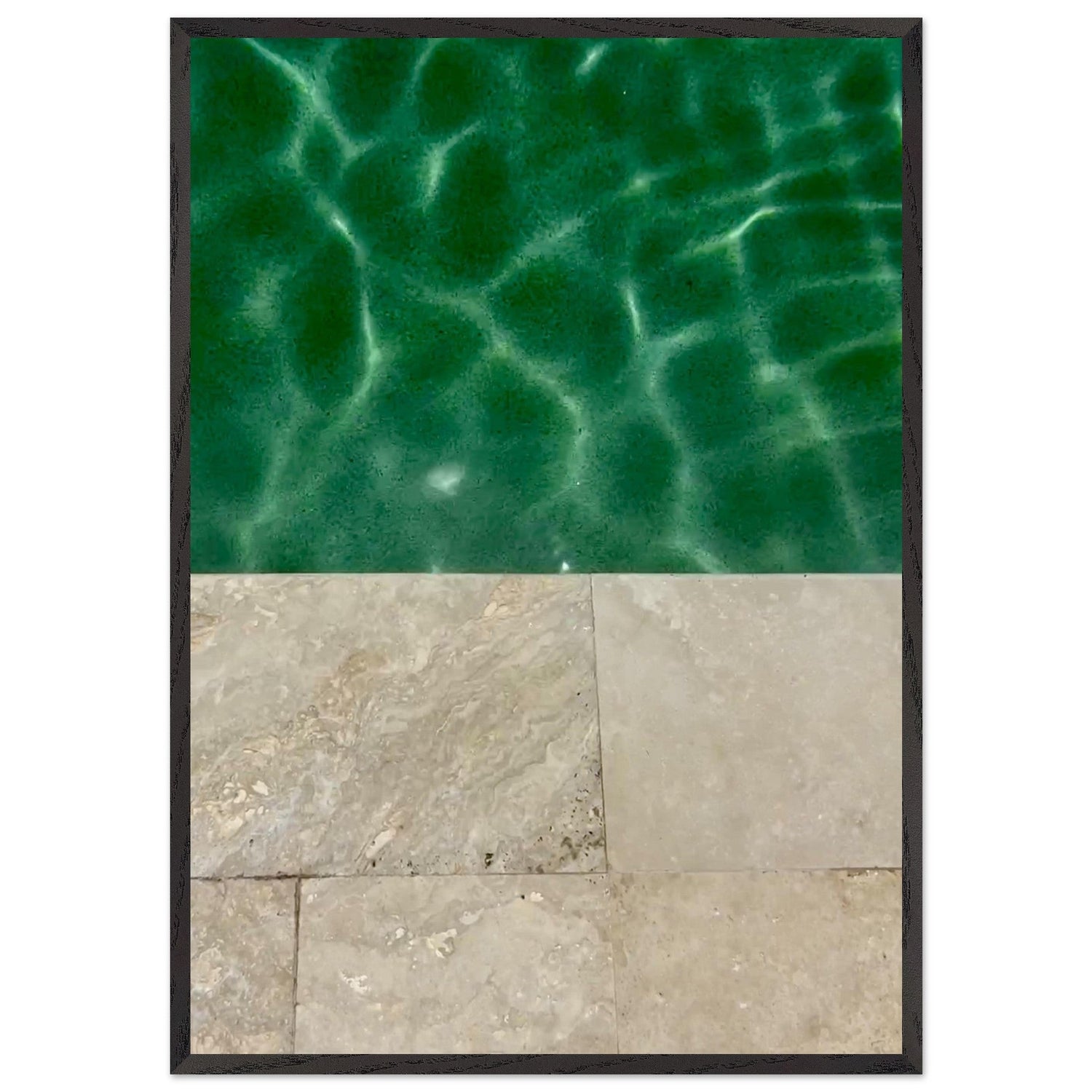 ABSTRACT POOL ART, Pool Wall Art, Pool Wall Decor, Geometric Wall Art, Abstract Water Pool Wall Hanging Framed Wall Art, Bedroom Wall Art - CaliCuration