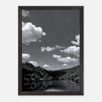 Black and white mounted framed poster of a German river view from the Studio Edition Spring 2026 travel collection by My Store