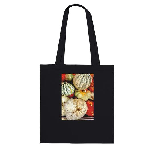 Autumn Harvest Tote Bag – Rustic Pumpkin & Gourd Farmhouse Market Style - CaliCuration