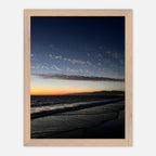 Premium wooden framed SoCal fall sunset poster with vibrant artwork, perfect for home decor, featuring California scenic studio edition art.