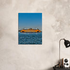 CaliCuration NYC Skyline canvas print featuring the Staten Island Ferry, part of the Travel Collection, studio edition.