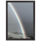 Black and white framed poster of Post Summer Storm Rainbow from California Central Coast travel collection, Studio Edition Spring 2026.