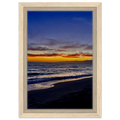 California SUNSET WALL Art print by CaliCuration showcasing Venice Beach scene on wooden framed canvas, Studio Edition spring 2026.