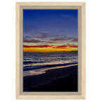 California SUNSET WALL Art print by CaliCuration showcasing Venice Beach scene on wooden framed canvas, Studio Edition spring 2026.