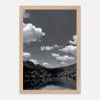 Black and white mounted framed poster of a German river view from the Studio Edition Spring 2026 travel collection.