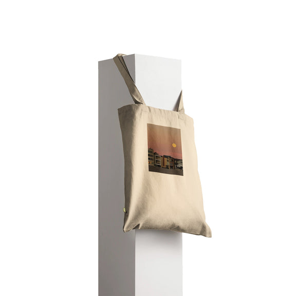 BEACH TOTE BAG, Aop Toe Bag, Shopping Tote Bag, Vegetable Tote Bag, Harvest Full Moon Tote Bag, Eco - Friendly Beach Bag, Cotton Tote Bag - CaliCuration