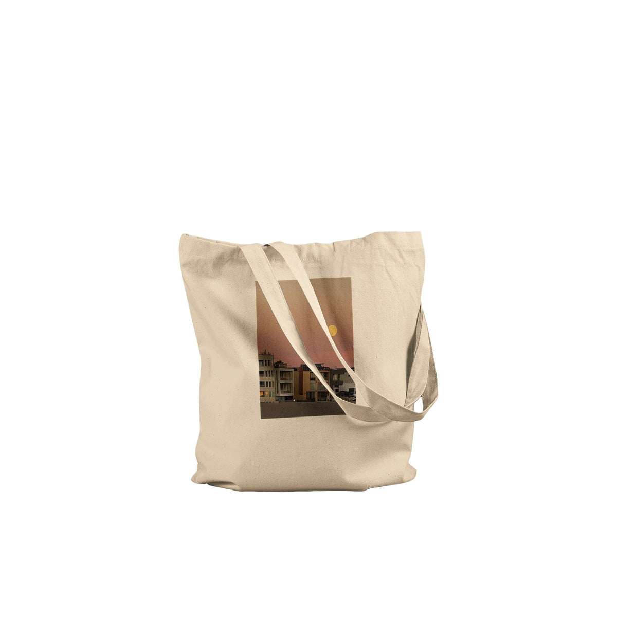 BEACH TOTE BAG, Aop Toe Bag, Shopping Tote Bag, Vegetable Tote Bag, Harvest Full Moon Tote Bag, Eco - Friendly Beach Bag, Cotton Tote Bag - CaliCuration