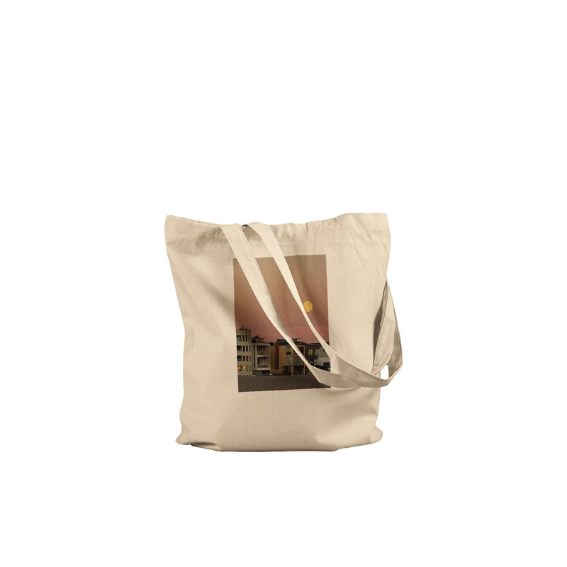 BEACH TOTE BAG, Aop Toe Bag, Shopping Tote Bag, Vegetable Tote Bag, Harvest Full Moon Tote Bag, Eco - Friendly Beach Bag, Cotton Tote Bag - CaliCuration