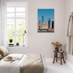 NYC skyline canvas print featuring the World Trade Center and Staten Island Ferry, part of the Studio Edition travel collection.