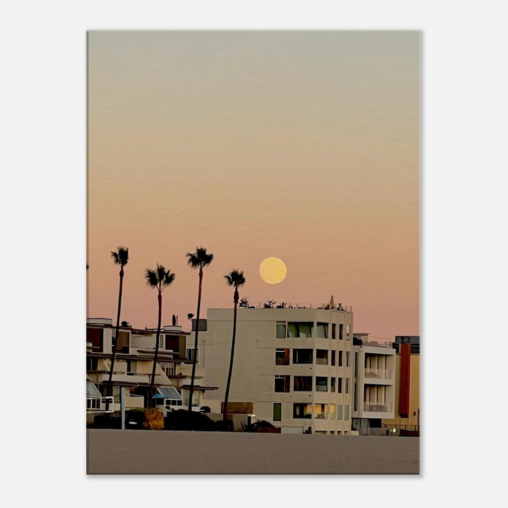 California-themed beach wall art print by My Store, featuring a stylish SoCal beach scene on canvas for bedroom decor.