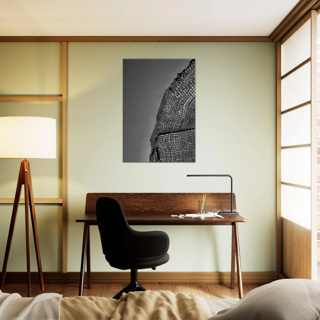 Minimalist black and white abstract canvas wall art from My Store's Architectural Light Study collection, featuring modern travel-inspired design.