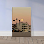 California canvas beach wall art print featuring a Moody SoCal SoCal Beach scene, ideal for bedroom wall decor.
