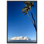 Framed Hawaii Volcano Clouds and Pacific Scene print by CaliCuration, mounted and ready for wall display.