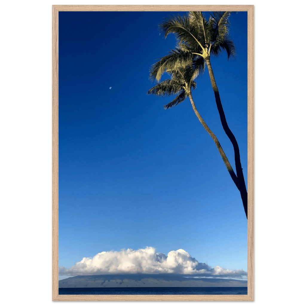 Hawaii Volcano Clouds and Pacific scene framed print by CaliCuration, 15x20 cm, mounted on white frame, from Spring 2026 travel collection.