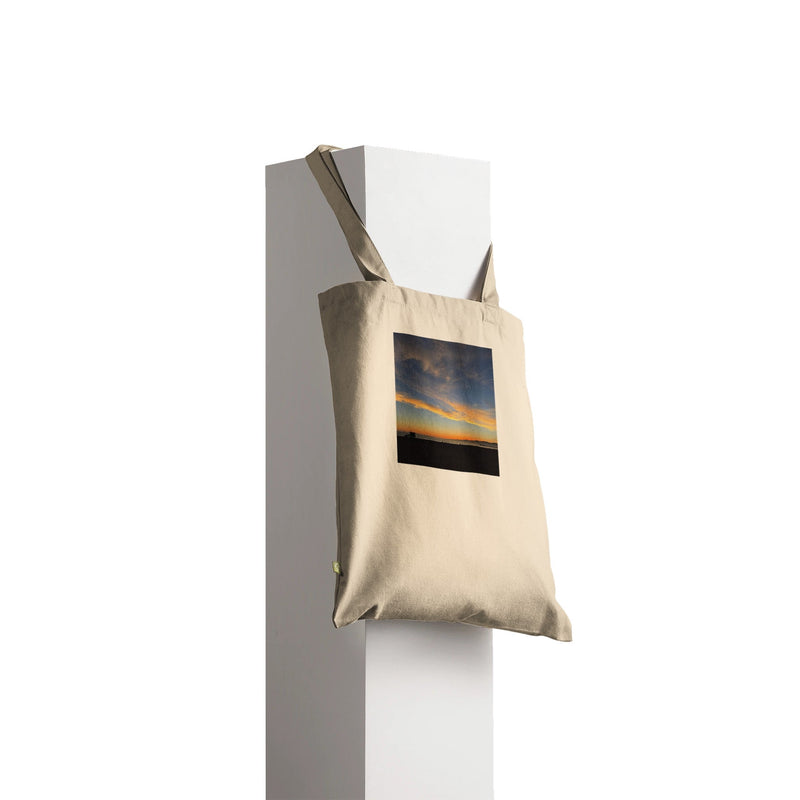 CALIFORNIA SUNSET TOTE, Sunset Tote Bag, Shopping Tote Bag, Sunset Natural Inspired Cotton Reusable Tote Bag, Shopping Bag, Summer Tote - CaliCuration