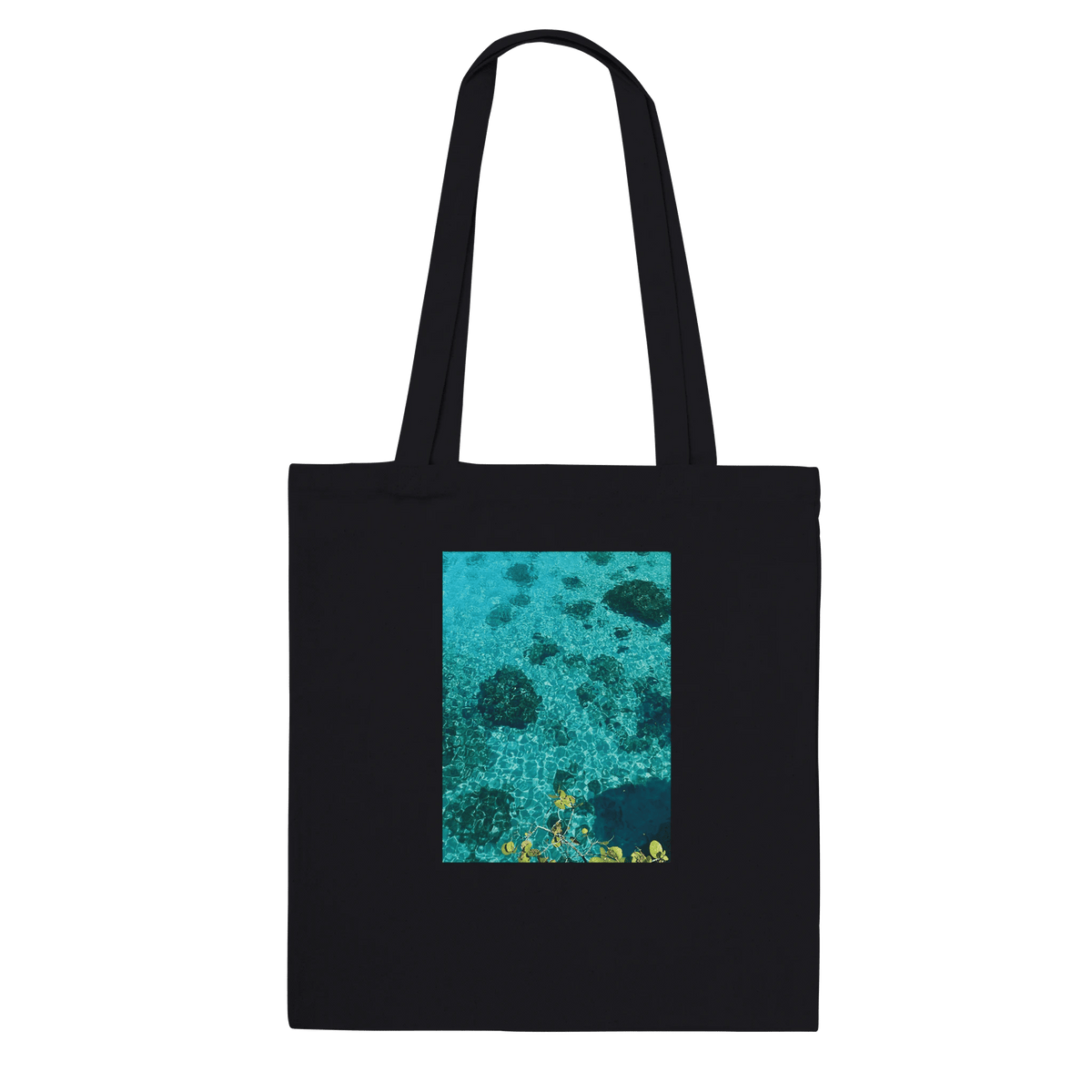 Chic Caribbean Magic Eco - Friendly Cotton Tote Bag – Premium Long Handle Design - CaliCuration