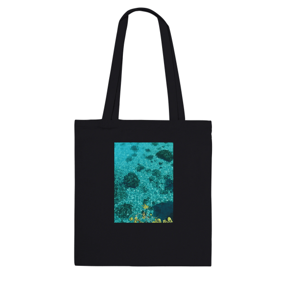 Chic Caribbean Magic Eco - Friendly Cotton Tote Bag – Premium Long Handle Design - CaliCuration