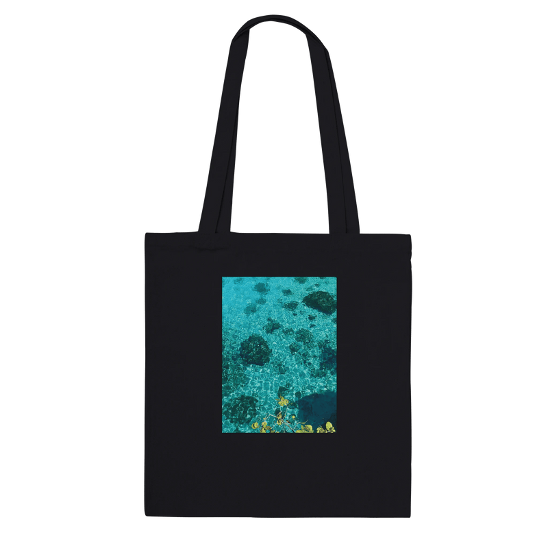 Chic Caribbean Magic Eco - Friendly Cotton Tote Bag – Premium Long Handle Design - CaliCuration